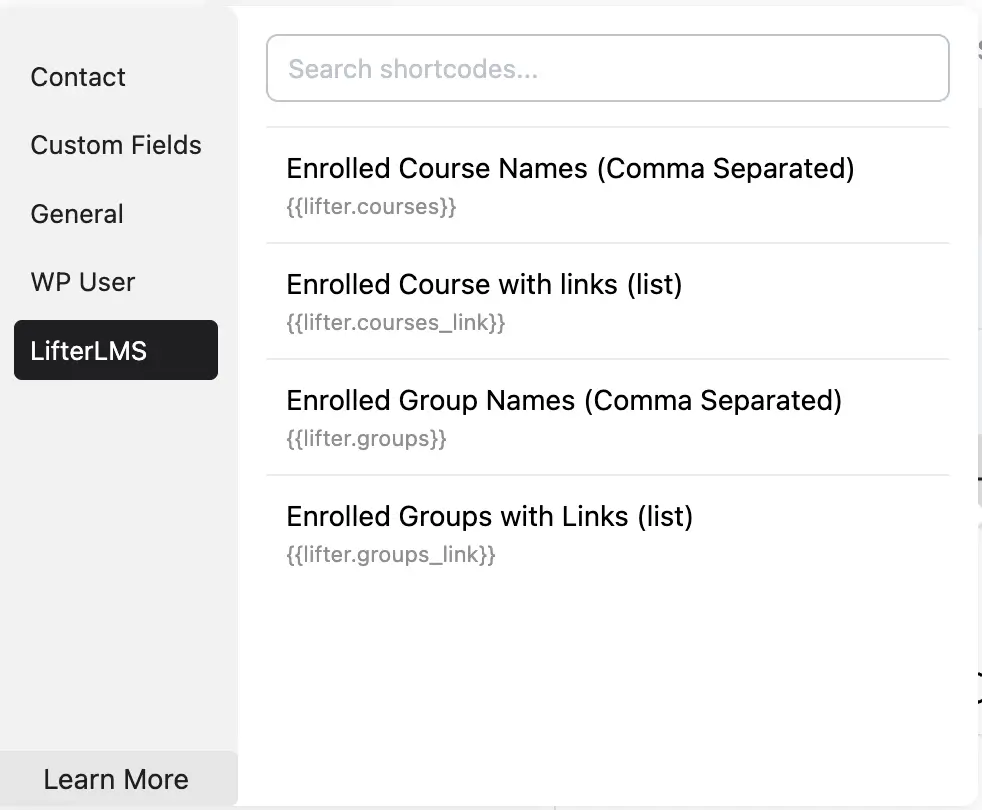 Dynamic Email Content: Plugin Specific SmartCodes